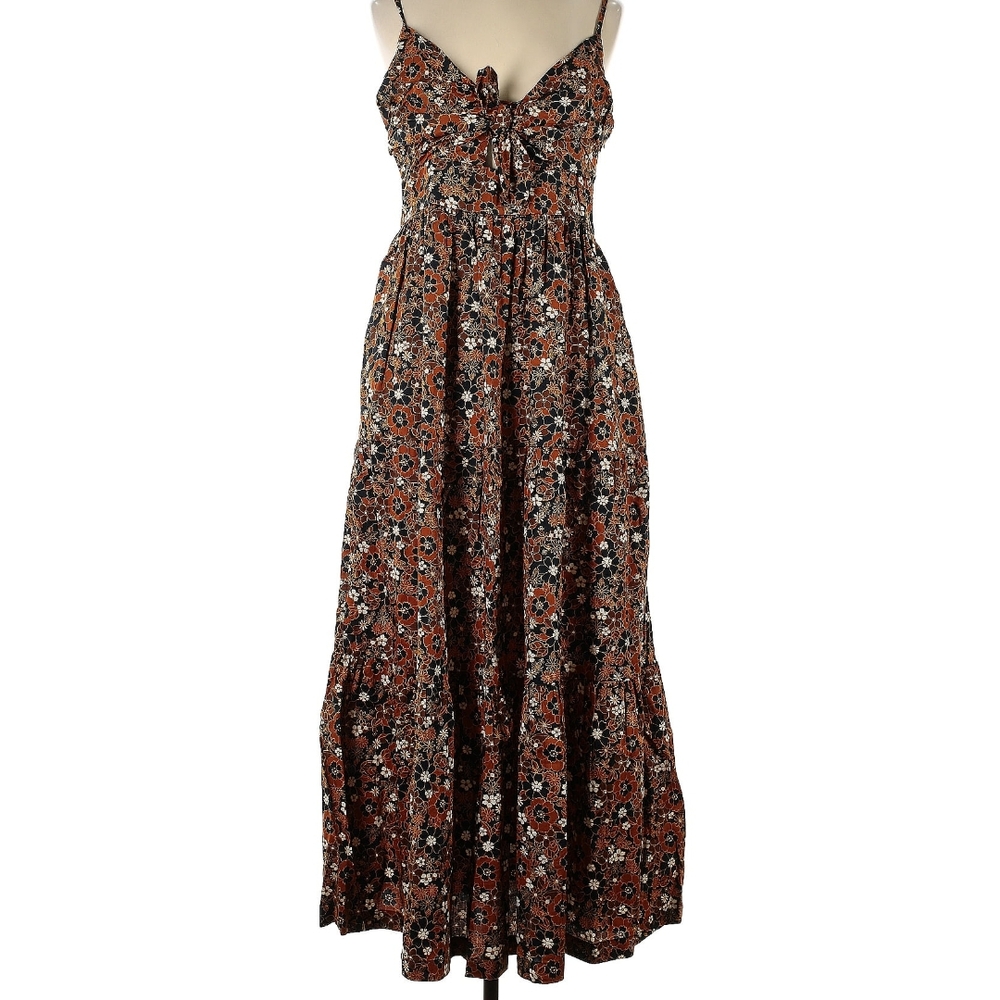 GAP Brown and White Maxi Dress